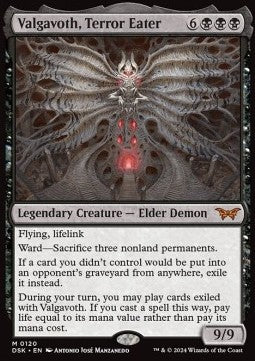 MTG - Duskmourn: House of Horror - 120 : Valgavoth, Terror Eater (Non Foil) (9530302988535)