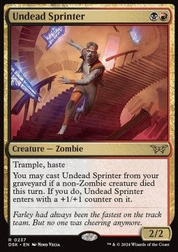 MTG - Duskmourn: House of Horror - 237 : Undead Sprinter (Non Foil) (9530306429175)