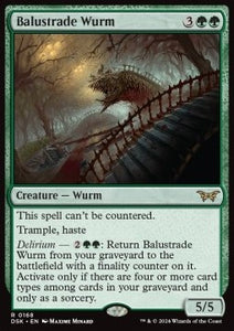 MTG - Duskmourn: House of Horror - 168 : Balustrade Wurm (Non Foil) (9530304758007)