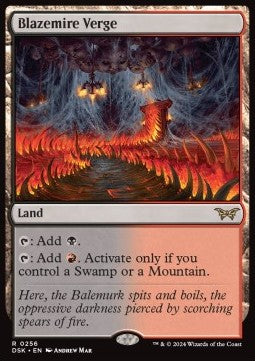 MTG - Duskmourn: House of Horror - 256 : Blazemire Verge (Non Foil) (9530259144951)