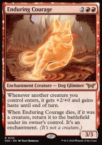 MTG - Duskmourn: House of Horror - 133 : Enduring Courage (Non Foil) (9530258358519)