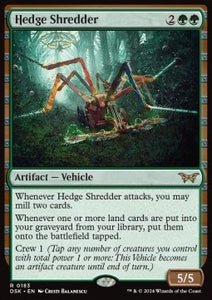 MTG - Duskmourn: House of Horror - 183 : Hedge Shredder (Non Foil) (9530305380599)