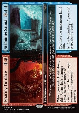 MTG - Duskmourn: House of Horror - 230 : Roaring Furnace // Steaming Sauna (Foil) (9527651172599)