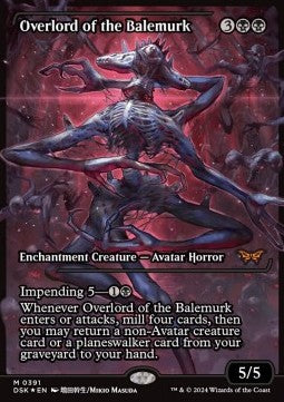 MTG - Commander: Duskmourn: House of Horror - 0391 : Overlord of the Balemurk V.2 (Foil) (Borderless)