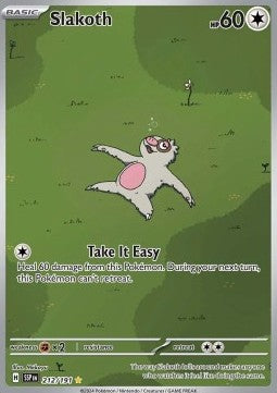 SCARLET AND VIOLET, Surging Sparks - 212/191 : Slakoth (Illustration Rare)