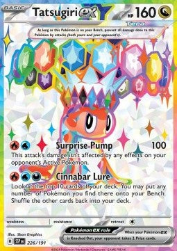 SCARLET AND VIOLET, Surging Sparks - 226/191 : Tatsugiri ex (Full Art)