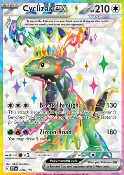 SCARLET AND VIOLET, Surging Sparks - 228/191 : Cyclizar ex (Full Art)