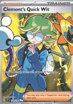 SCARLET AND VIOLET, Surging Sparks - 243/191 : Clemont's Quick Wit (Full Art)