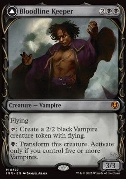 MTG - Innistrad - 327 : Bloodline Keeper / Lord of Lineage (Non Foil) (Showcase)