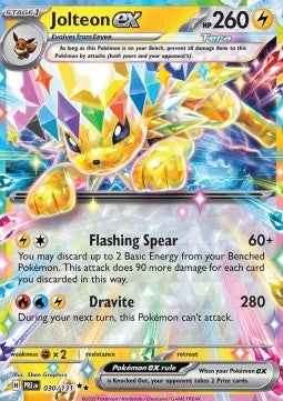 Scarlet & Violet, Prismatic Evolutions - 030/131 : Jolteon ex (Half Art)