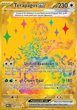 Scarlet & Violet, Prismatic Evolutions - 180/131 : Terapagos ex (Secret Rare)