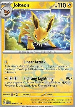 Scarlet & Violet, Prismatic Evolutions - 029/131 : Jolteon (Holo) (Master Ball)