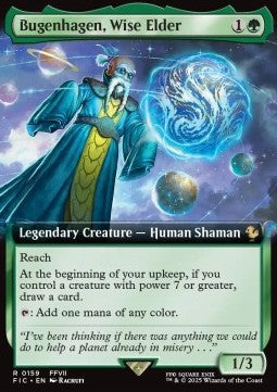 MTG - FINAL FANTASY - 159 : Bugenhagen, Wise Elder (Foil) (Borderless)