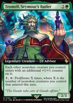 MTG - FINAL FANTASY - 162 : Tromell, Seymour's Butler (Non Foil) (Borderless)