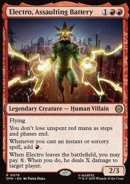 MTG - Marvel's Spider-Man - 0076 : Electro, Assaulting Battery (Foil)