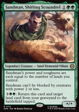 MTG - Marvel's Spider-Man - 0112 : Sandman, Shifting Scoundrel (Foil)