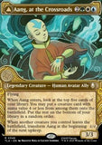 MTG - Avatar: The Last Airbender - 0346 : Aang, at the Crossroads // Aang, Destined Savior (Foil) (Borderless)