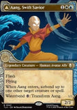 MTG - Avatar: The Last Airbender - 0347 : Aang, Swift Savior // Aang and La, Ocean's Fury (Non Foil) (Borderless)