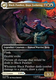 MTG - Marvel Super Heroes - 0346 : King T'Challa // Black Panther, Hope Enduring (Foil) (Borderless)