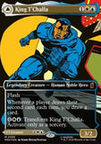 MTG - Marvel Super Heroes - 0399 : King T'Challa // Black Panther, Hope Enduring (Foil) (Borderless)