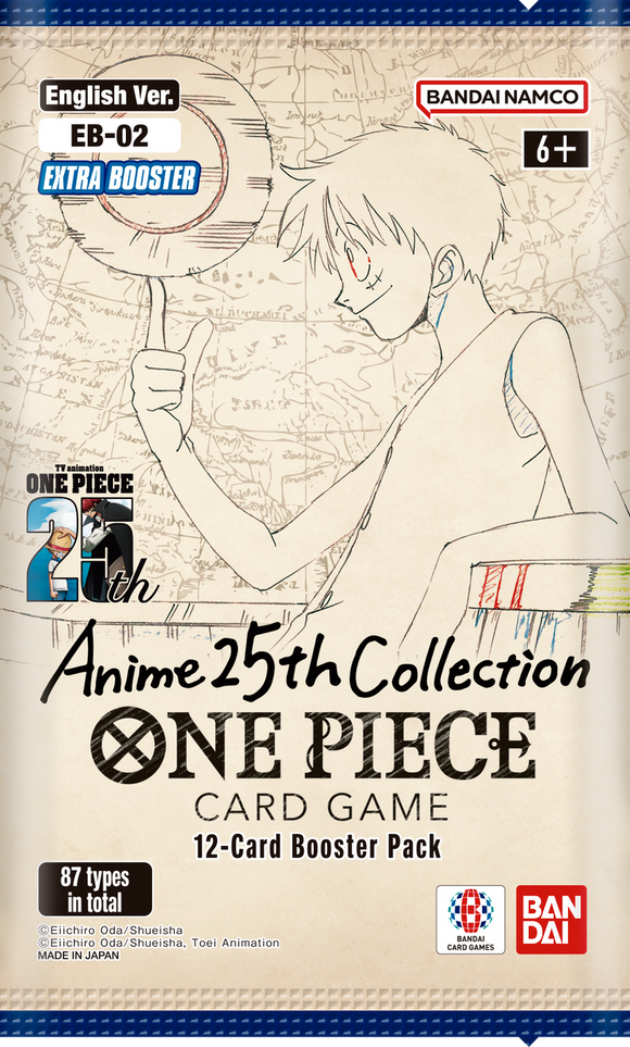 One Piece Card Game - EB02 - Anime 25th Collection - Booster Pack - (12 Cards)