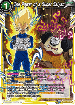 Supreme Rivalry - BT13-120 : The Power of a Super Saiyan (Super Rare) (7967739937015)