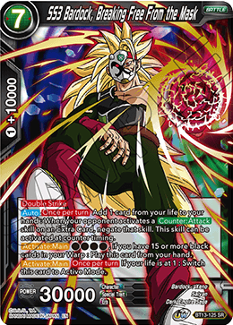 Supreme Rivalry - BT13-125 : SS3 Bardock, Breaking Free From the Mask (Super Rare) (7967740362999)