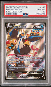 PSA - Pokemon - SwSh, Battle Styles - 146/163 : Empoleon V (Alt Art) - PSA 10 (7943975272695)