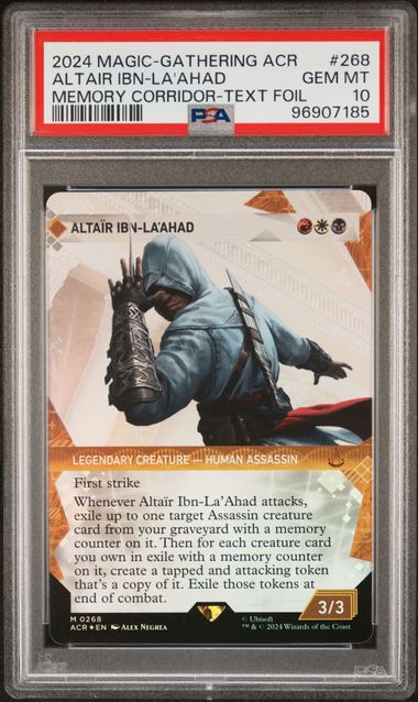 PSA - MTG - Assassins Creed - 0268 : Altair Ibn-La'ahad (Textured) - PSA 10