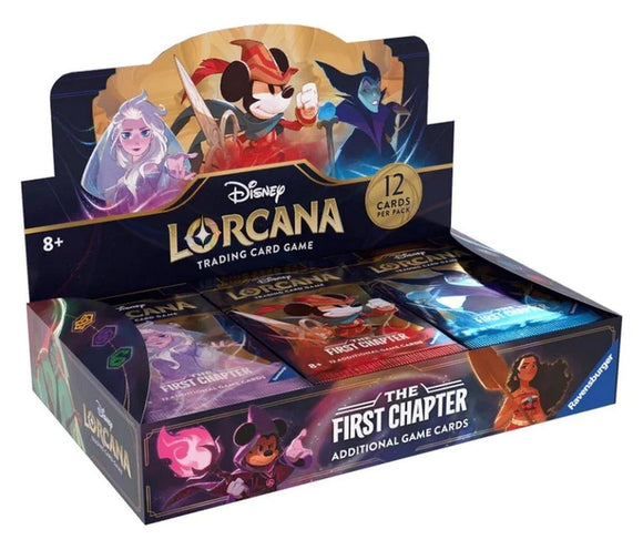 Disney Lorcana Card Game - The First Chapter - Booster Box (24 Packs) *1PP Limit* (8053260812535)