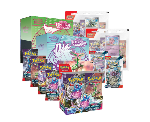 Pokemon - ETB, Booster Box, Blister Pack MEGA BUNDLE! - Scarlet & Violet Temporal Forces (8069395677431)