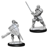 Dungeons & Dragons - WizKids - Male Human Fighter  (Unpainted) - Nolzur's Marvelous Miniatures