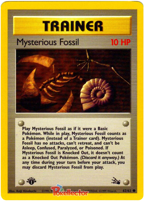 Fossil - 62/62 : Mysterious Fossil (Non Holo) (7964576350455)