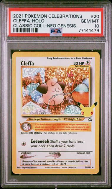 PSA - Pokemon - Celebrations - 020/111 : Cleffa (Holo) - PSA 10 (8404938064119)