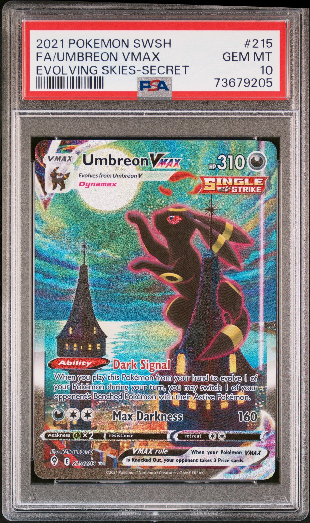 Umbreon-VMAX (215/203), Busca de Cards