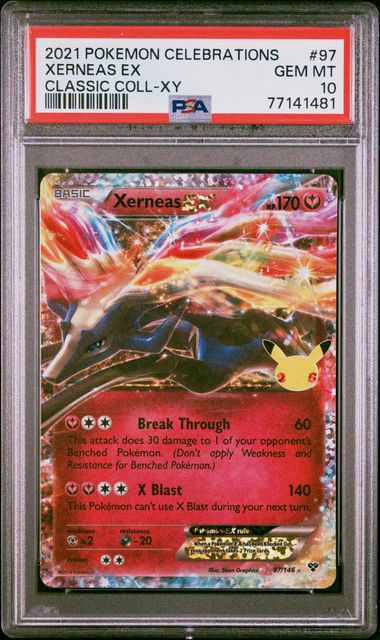 PSA - Pokemon - Celebrations - 097/146 : Xerneas EX (Half Art) - PSA 10 (8404936163575)