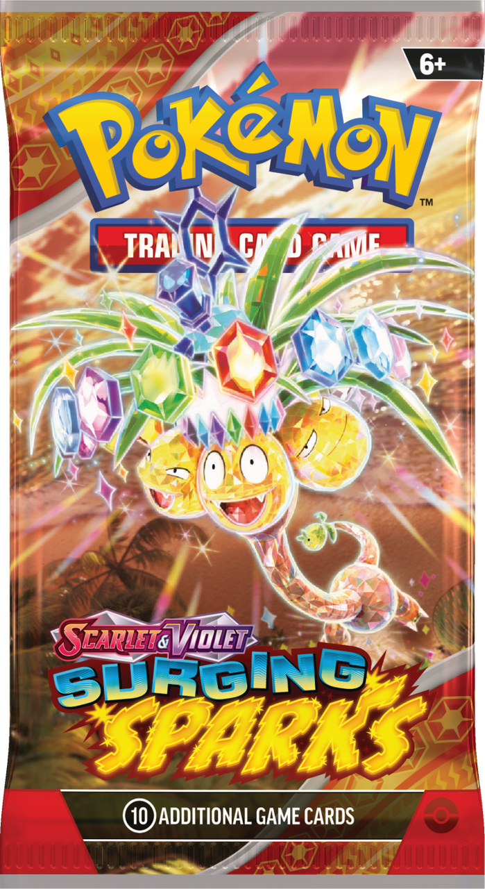Pokemon - Booster Packs (Random Artwork) - Scarlet & Violet Surging Sp Cosmic Collectables UK Pokemon - Booster Packs (Random Artwork) - Scarlet & Violet Surging Sp Cosmic Collectables UK