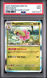 PSA - Pokemon - Mega Evolutions, Black Star Promo - MEP001 : Meganium (Holo) (Staff Stamped) - PSA 9