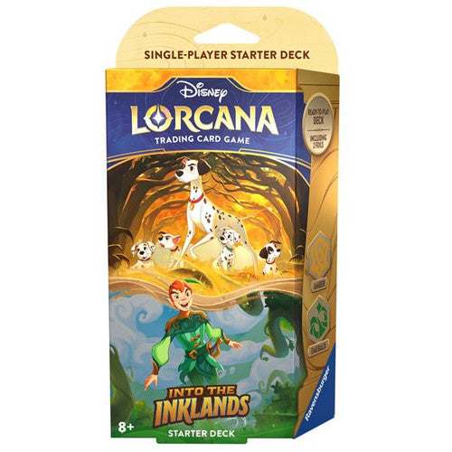 Disney Lorcana Card Game - Into the Inklands - Starter Deck - Amber & Emerald (Pongo & Peter Pan) (8093740925175)