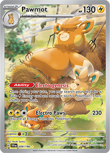 SCARLET AND VIOLET, Base Set - 209/198 : Pawmot (Full Art) (7946584260855)