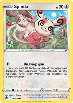 SWORD AND SHIELD, Silver Tempest - 141/195 : Spinda (Reverse Holo) (7921704698103)