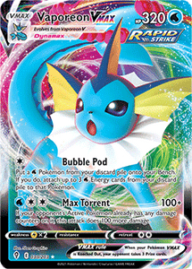 SWORD AND SHIELD, Evolving Skies - 030/203 : Vaporeon VMAX (Full Art) (7744082641143) (7950602895607)