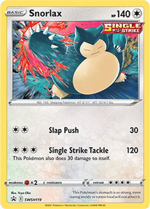 Sword and Shield, Black Star Promo - SWSH119 : Snorlax (Holo) (7952139288823)