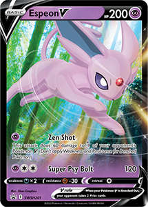 SWORD AND SHIELD, Black Star Promo - SWSH201 : Espeon V (Half Art) (7952139747575)