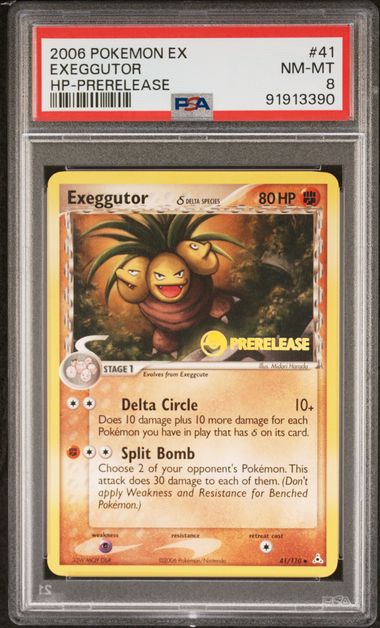 PSA - Pokemon - Holon Phantoms - Pre Release - 041/110 : Exeggutor - PSA 8