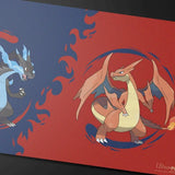 Pokemon - Playmat - Mega Charizard X and Mega Charizard Y - Ultra Pro