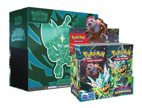 Pokemon - Elite Trainer + Booster Box Bundle - Scarlet & Violet Twilig Cosmic Collectables UK Pokemon - Elite Trainer + Booster Box Bundle - Scarlet & Violet Twilig Cosmic Collectables UK
