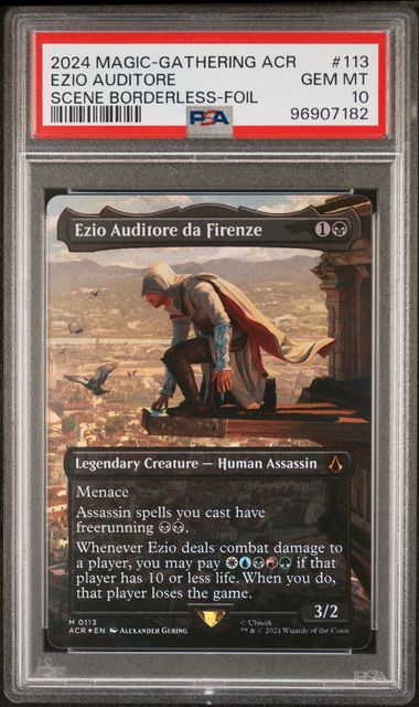 PSA - MTG - Assassins Creed - 0113 : Ezio Auditore Da Firenze (Scene Foil) - PSA 10