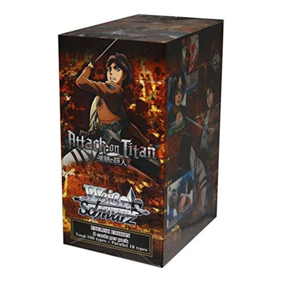 Weiss Schwarz Card Game - Attack On Titan - Vol. 1 - Booster Box - (20 Packs) (Reprint) (7943263224055) (7943592050935)