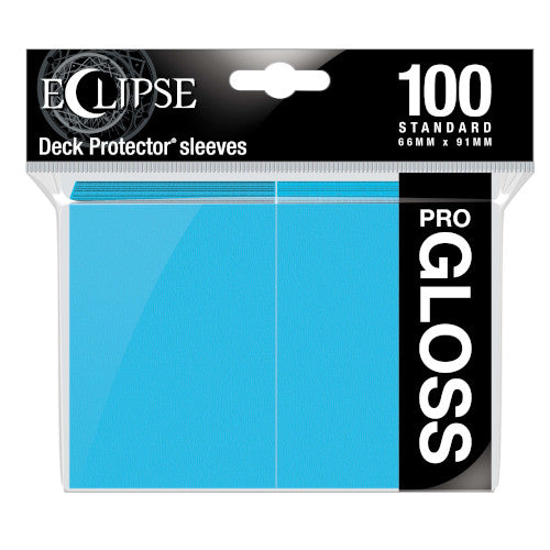 Sleeves - Sky Blue - Ultra Pro - Eclipse (Gloss) - Standard Size - 100ct (8127723208951)